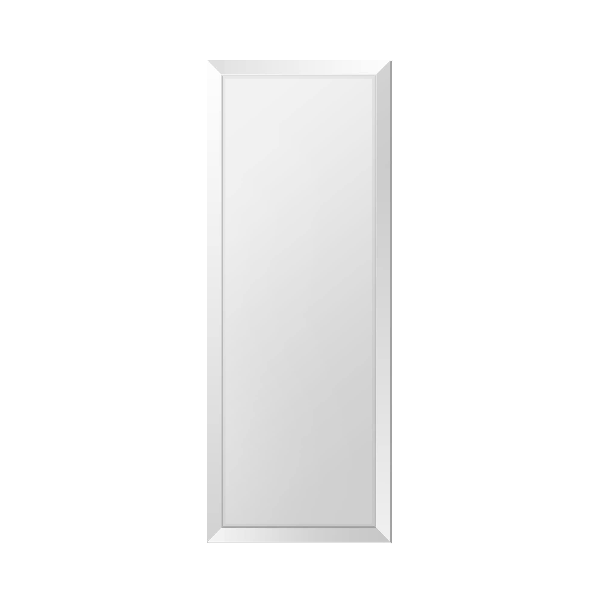 18x40 Inch Rectangle Frameless Bathroom Vanity Mirror with Beveled Edge - Shatterproof Wall Mounted Decorative Glass with Safety Backing for Living Room Bedroom Hallway Entryway - Fab Glass and Mirror