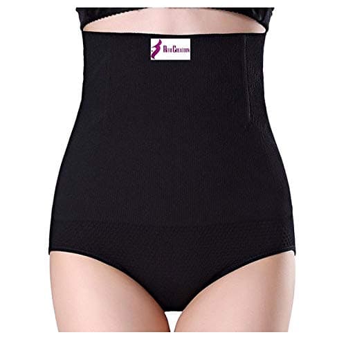 Ritu CreationWomen's No Rolling Down Magic Wire Tummy Tucker/Tummy Control High Waist Shapewear Panty
