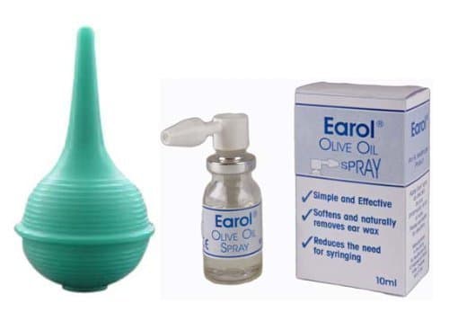 Earol & 60ml Bulb Ear Syringe - Ear Wax Removal Kit