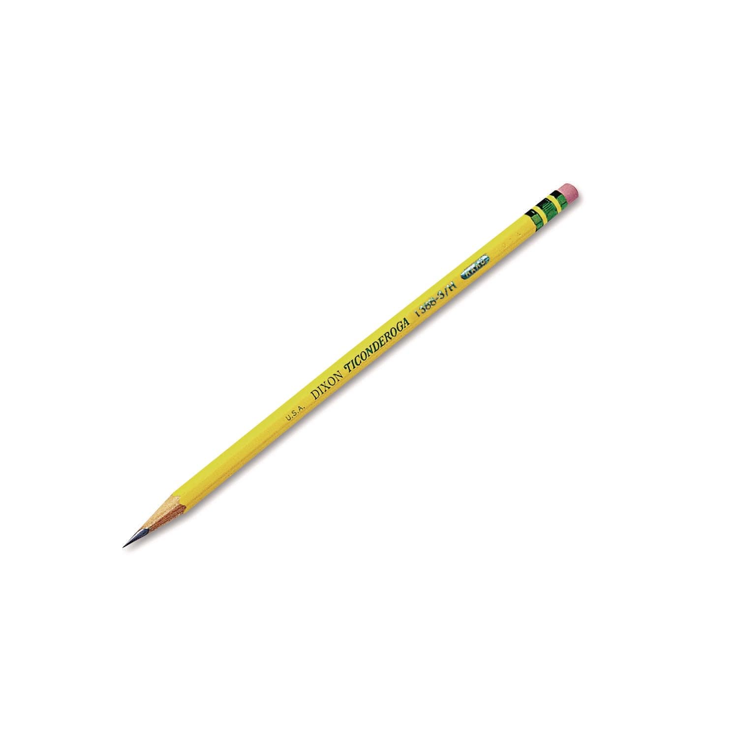 Wood-Cased Pencils, Unsharpened, #3 H Hard, Yellow, 12 Count