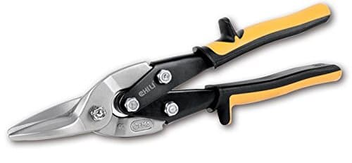 CHILI Tools Heavy Duty Pro Aviation Snips Straight-Cut Yellow, Made in Taiwan