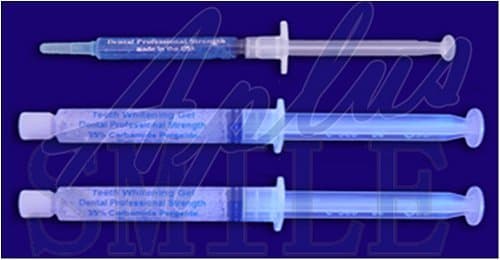 INSTANT WHITE SMILE'S optimized 20cc 36% Carbamide Peroxide Teeth Whitening Gel syringes with 1 Remineralization Gels- no trays