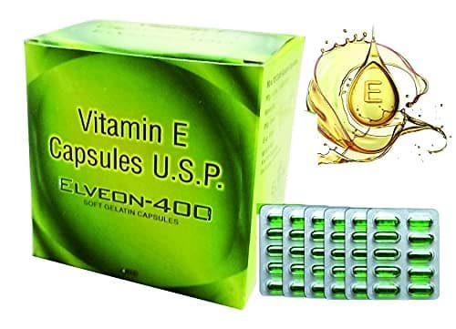 LYUD ZEE Elveon-400 Vitamin E Capsule for Glowing Face, Skin and Hair Nutrition (100 Capsules)