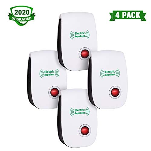CIVPOWER 2020 Upgraded Ultrasonic Electronic Repellent, Pest Control Repeller Plug in Indoor Usage, Best Pest Controller to Bugs, Insects Mice, Ants, Mosquitoes, Spiders, Rodents and Roach(4 Packs)