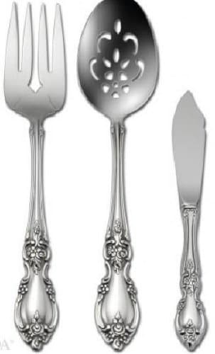 Oneida Louisiana 3pc Serving Set, Oneida Stainless Steel Flatware