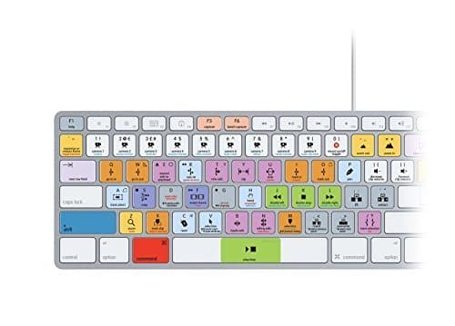 Adobe Premiere Pro CC Keyboard Stickers | Mac | QWERTY UK, US | Special for Apple Keyboards. Glare-free vinyl stickers.