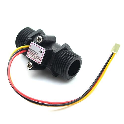 G1/2" Water Flow Sensor, High Precision Water Cooling Turbine Flowmeter G1/2 / DN15 (1-30L/min)