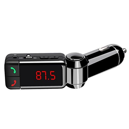 Aierly Bluetooth Car Charger,Digital Wireless Bluetooth FM Transmitter, In-car Bluetooth Receiver, FM Radio Stereo Adapter,Car MP3 Player with Handsfree Calling and Dual USB Charging Port Up to 2A