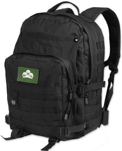 American Shield Pattonc series Laptop backpack--TRUE WATERPROOF.Super capacity 40L/45L.computer notebook tablet,knapsack,rucksack army knife Militery style bag for man woman Travel Leisure Fashion-ASPC40L-e1 (08 Black (45L))