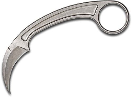 Creations BAS202 Satin Karambit w/Hawkbill Fixed Blade Knife