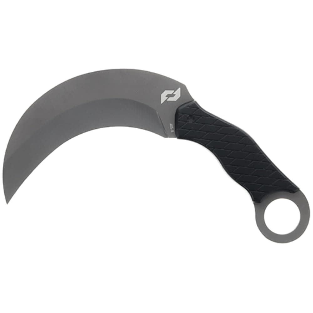 Delta Class Boneyard Fixed Blade Karambit with Finger Retention Loop, High Carbon Stainless Steel, Non-Slip Handle, Included Sheath, 5.2" Blade, For Bushcraft, Camping, Survival, and Outdoors