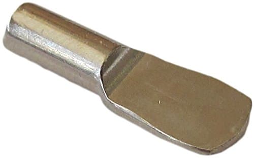 4mm "Spoon" Cabinet Shelf Support Pins - Polished Nickel - Box of 25