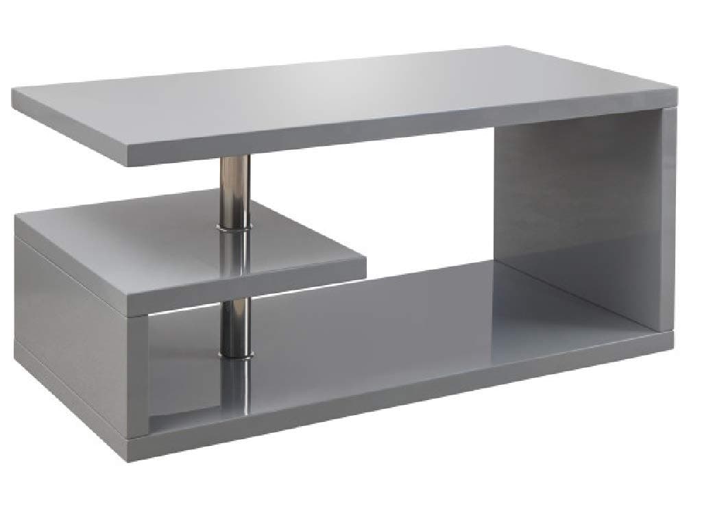 GFW Coffee Table, Engineered Wood, Grey, H-46cm x W-100cm x D-50cm