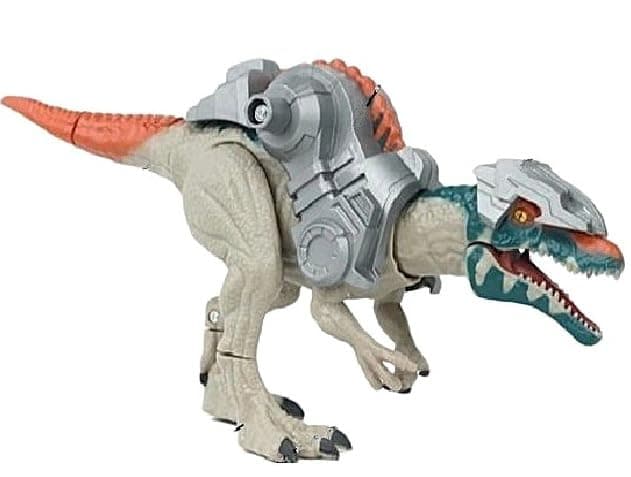 De-Lite Action Figures PVC Anime Movable Collectible Model Statue Toys (Light & Sound Armor Spino-Trex Dinosaur World Rebirth Collection Figure Super Premium Articulation, 15x30 cm)