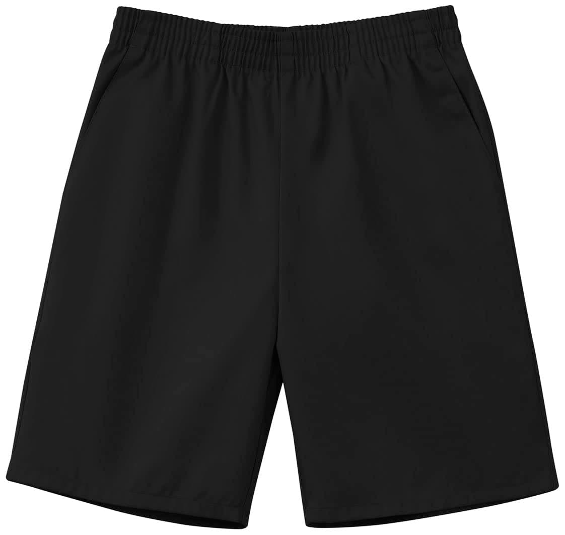 Classroom Uniforms Pull On Shorts for Boys and Girls with Elastic Waistbands and 2 Pockets