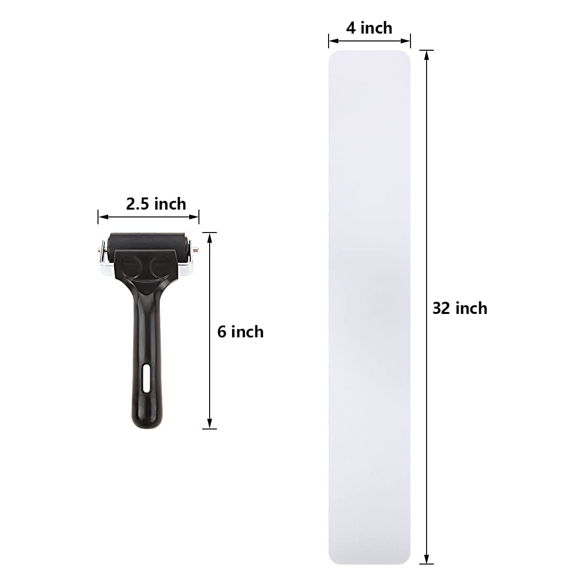 Non Slip Stair Treads 4’’ x 32’’, 15 Pack Pre-Cut Transparent Anti Slip Strips, Waterproof and High Viscosity, Adds Non Slip Traction to Floor, Bathroom, Safety for Kids, Elders and Pets