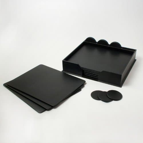 Leatherette Conference Room Set (23 Piece) (Black)