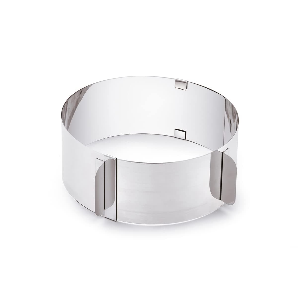 Giannini 24115 Extragourmet Adjustable Cake Ring, Non-Toxic, Metalic