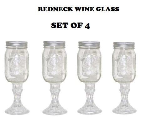 Redneck Wine Glass Set of 4
