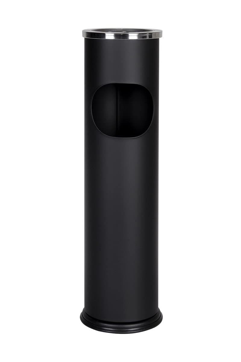 Standing Ashtray with Dustbin Chrome Steel Ashtray Bin Ashtray, MX9158BL