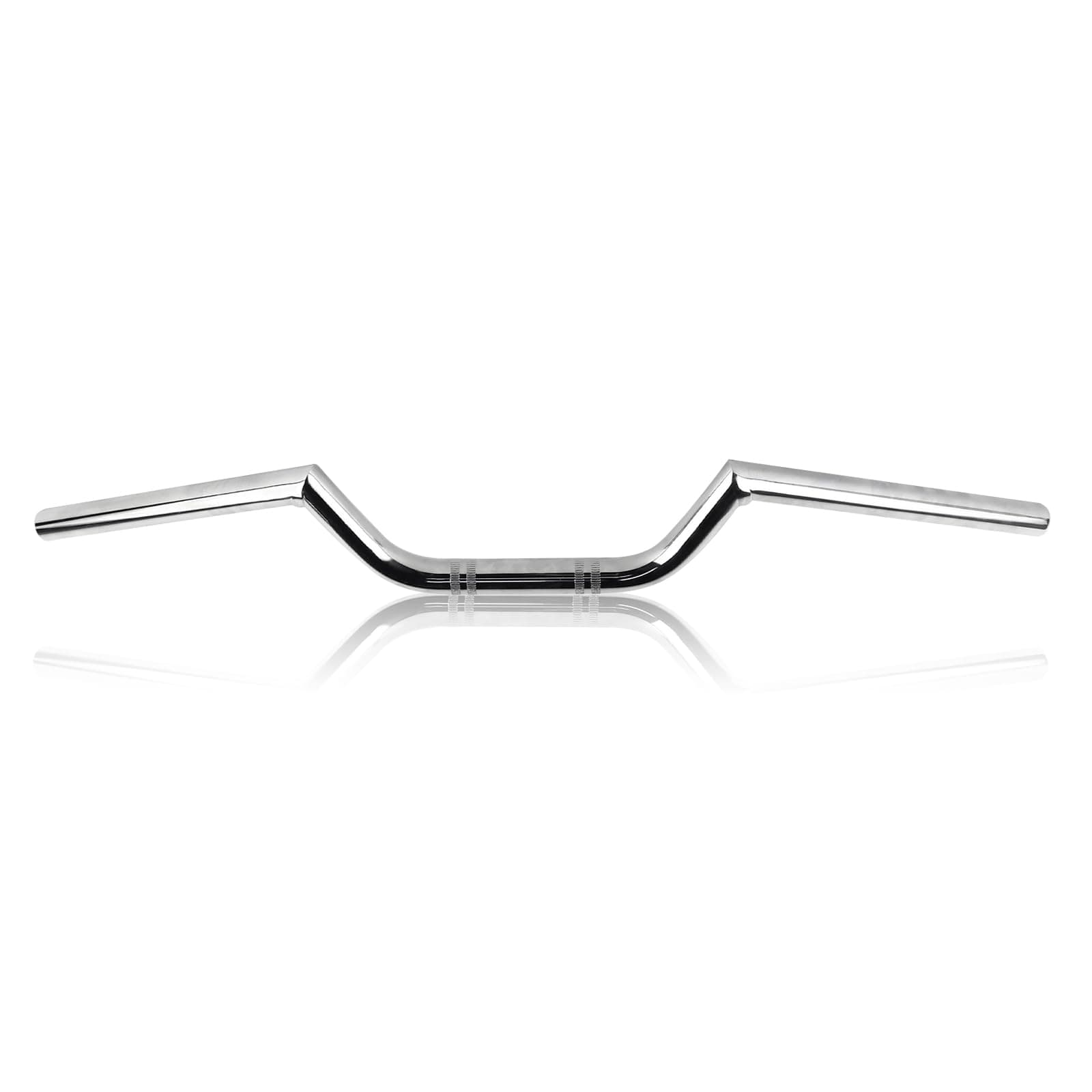 FLYPIG Motorcycle Chrome 7/8" Handlebar Drag Bar Cafe Racer Ace Clubman Style Handlebars 22MM Handlebars Universal For Pit Dirt Bike Motocross