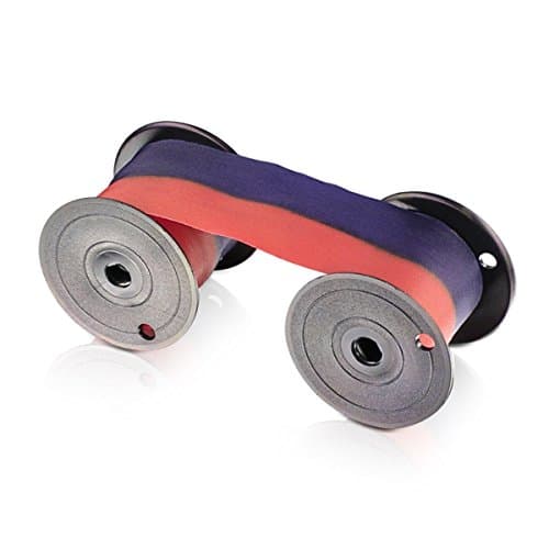 Simplex MP20 / MP30 Compatible 1407 Series Time Clock Ribbon,Ribbon for All Lathem 2000, 2100, 3000, 4000, Series Time Clocks, Blue/Red Ink