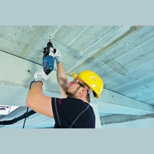 Bosch Professional Corded Rotary Hammer Drill with SDS Plus GBH 2-28 (240V, 880W, incl. Auxiliary handle, Depth stop 210 mm, Machine cloth, L-BOXX 136)