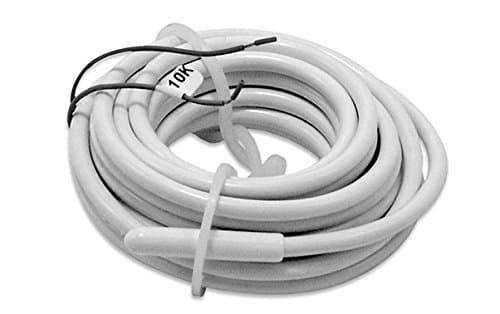 Insulated 10K Floor Heating Thermostatic Sensor Wire, Gray, 15 ft