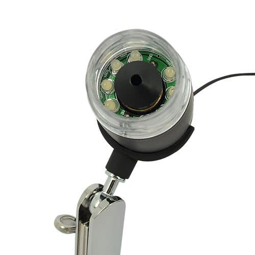 Portable USB 1.3M Pixel CMOS 400X Digital Microscope Camera with 8-LED Illumination (Black)