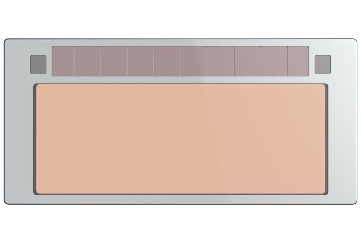 2x4 1/4 Gold Automatic Welding Lens, 2 Amp TIG Rating, Variable Shade with Multiple Settings, For Stick Mig Tig