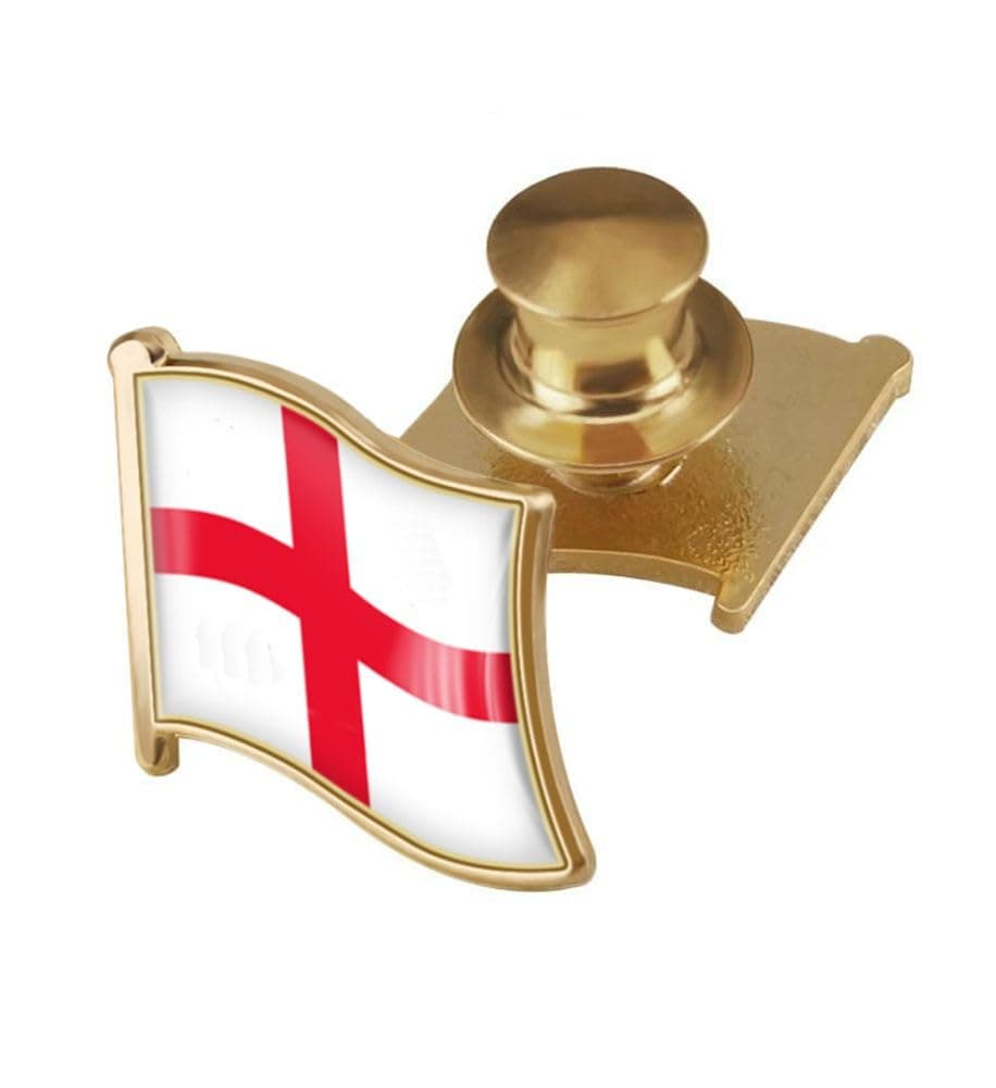 Country Flag Backs Locking Pin Keepers Locking Clasp Pin Badge International Travel Brooch Metal Alloy Souvenir Pin 0.75x0.7 Inch Small Pin