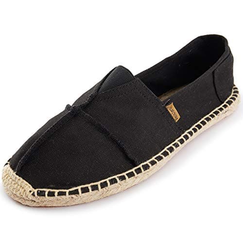 Alexis Leroy Men's Canvas Slip on Flat Espadrilles