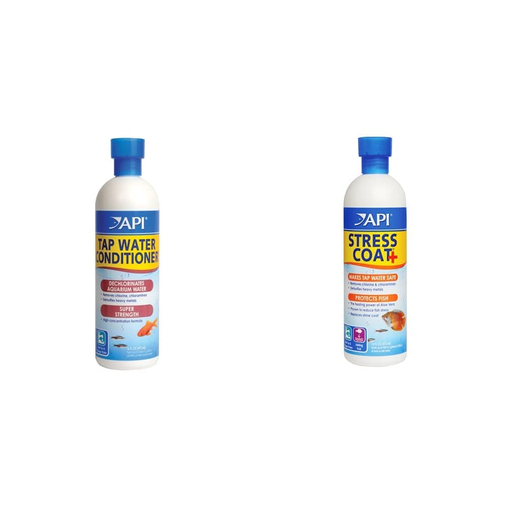 TAP WATER CONDITIONER Aquarium Water Conditioner 473 ml Bottle & Stress Coat Aquarium Water Conditioner, 473 ml Bottle