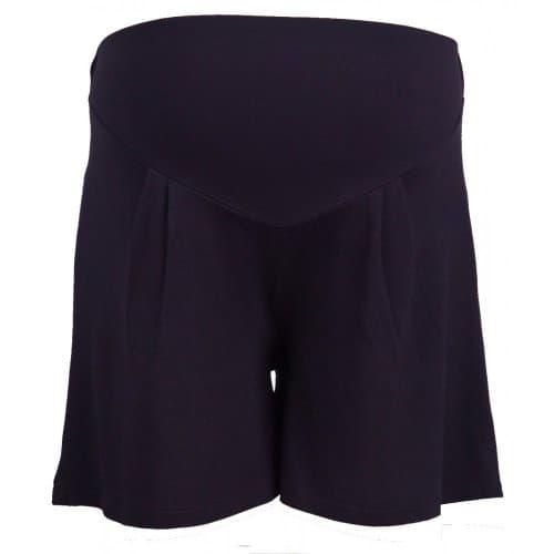 Heavenly Bump Women's Maternity Plain Flared Shorts - Jersey,