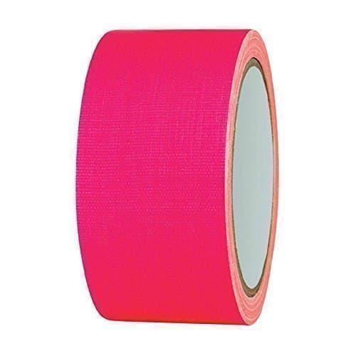 Neon Gaffa tape, UV-active, 50 mm x 25m, pink