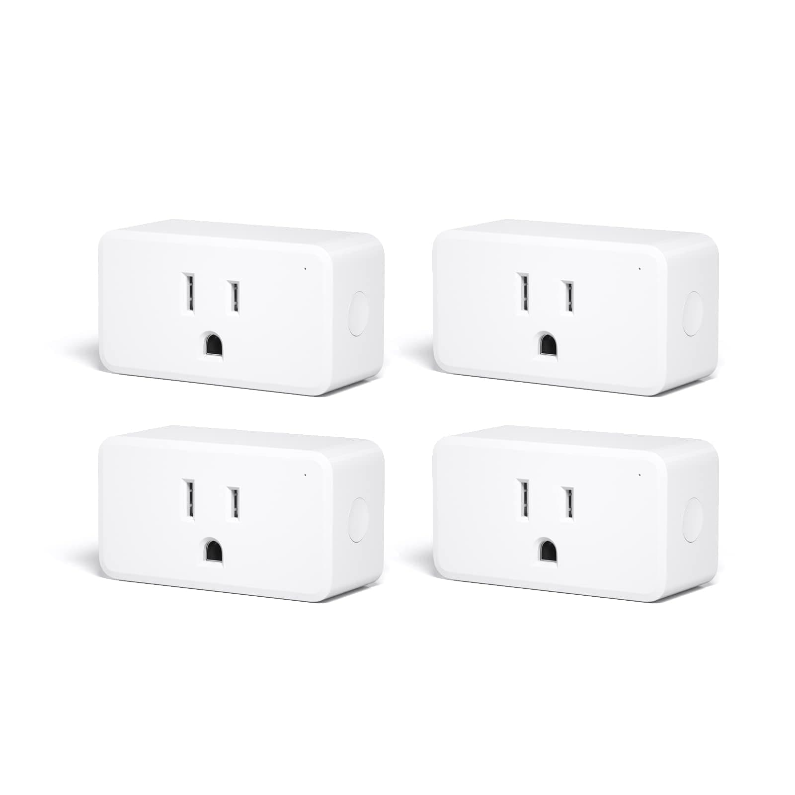 ZigBee Smart Plug 4 Pack with Real-time Energy Monitoring,15A Outlet, Zigbee Repeater,ETL Certified,ZigBee Hub Required,Work with Home Assistant,Compatible Echo Devices and SmartThings