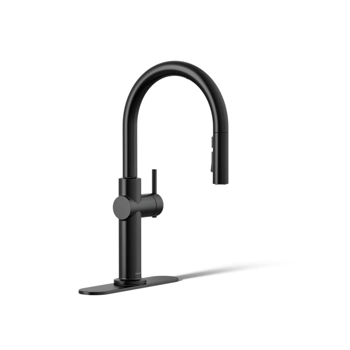 KOHLER 22974-BL Crue Touchless Kitchen Faucet with Pull Down Sprayer, Touchless Activation, Motion Sensor, Hands-Free Faucet, Matte Black