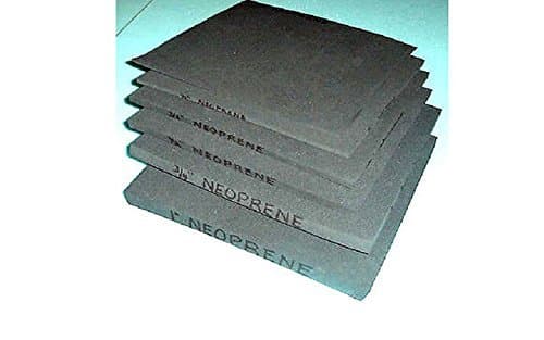 Rubber Neoprene Insulation Sheets Closed Cell Foam Plumbing, Gaskets DIY Material, Supports, Leveling, Sealing, Bumpers, Protection, Abrasion, Flooring 42" x 72" x 1/8" Thick