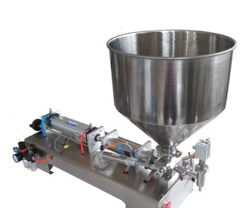 Gowe Liquid or Paste Filling Machine, Pneumatic, Semi Filler, Single Head with Cylinder, Piston 5-100ml