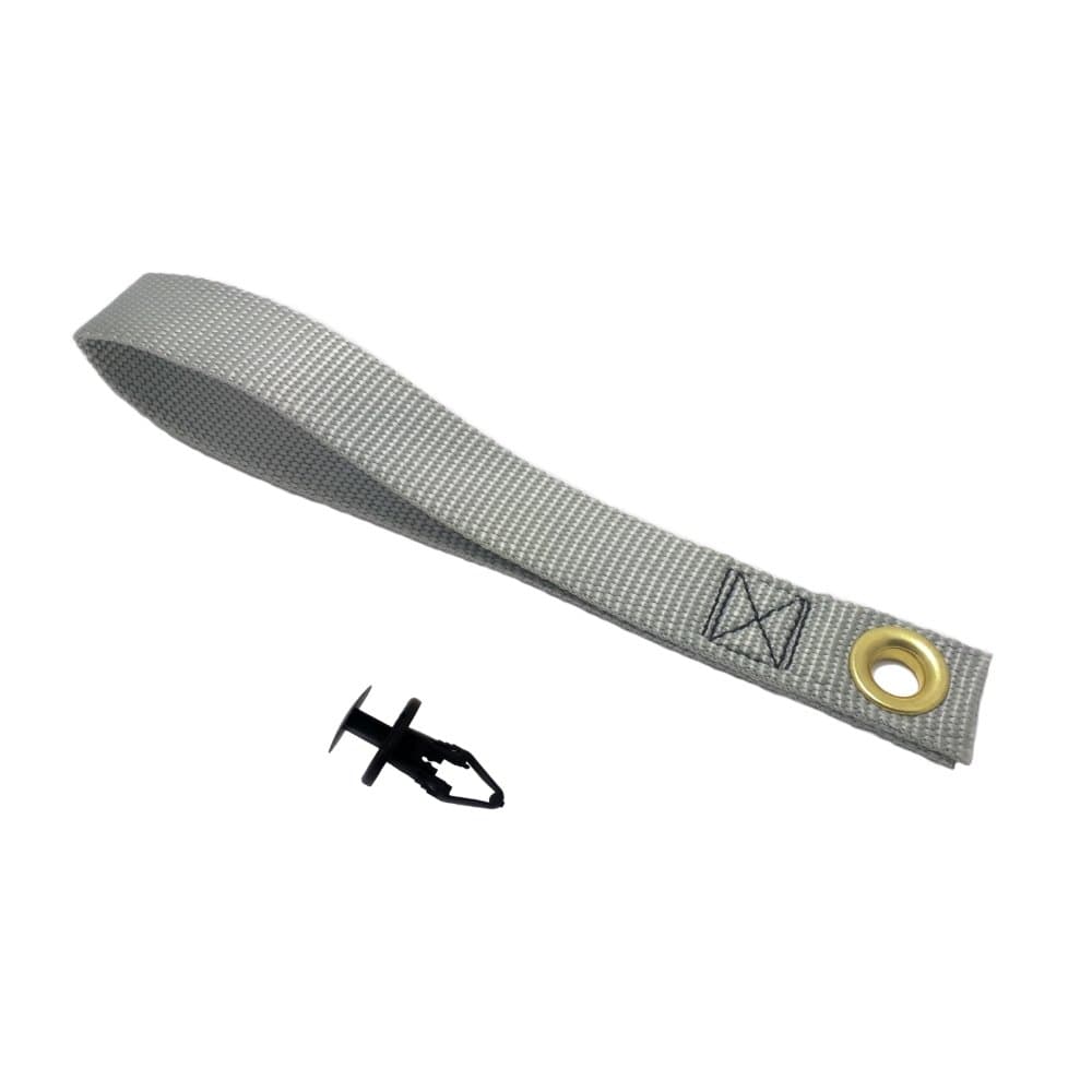 2015+ Ford Mustang Fingerprint Free Trunk Strap V4 (Silver Gray)