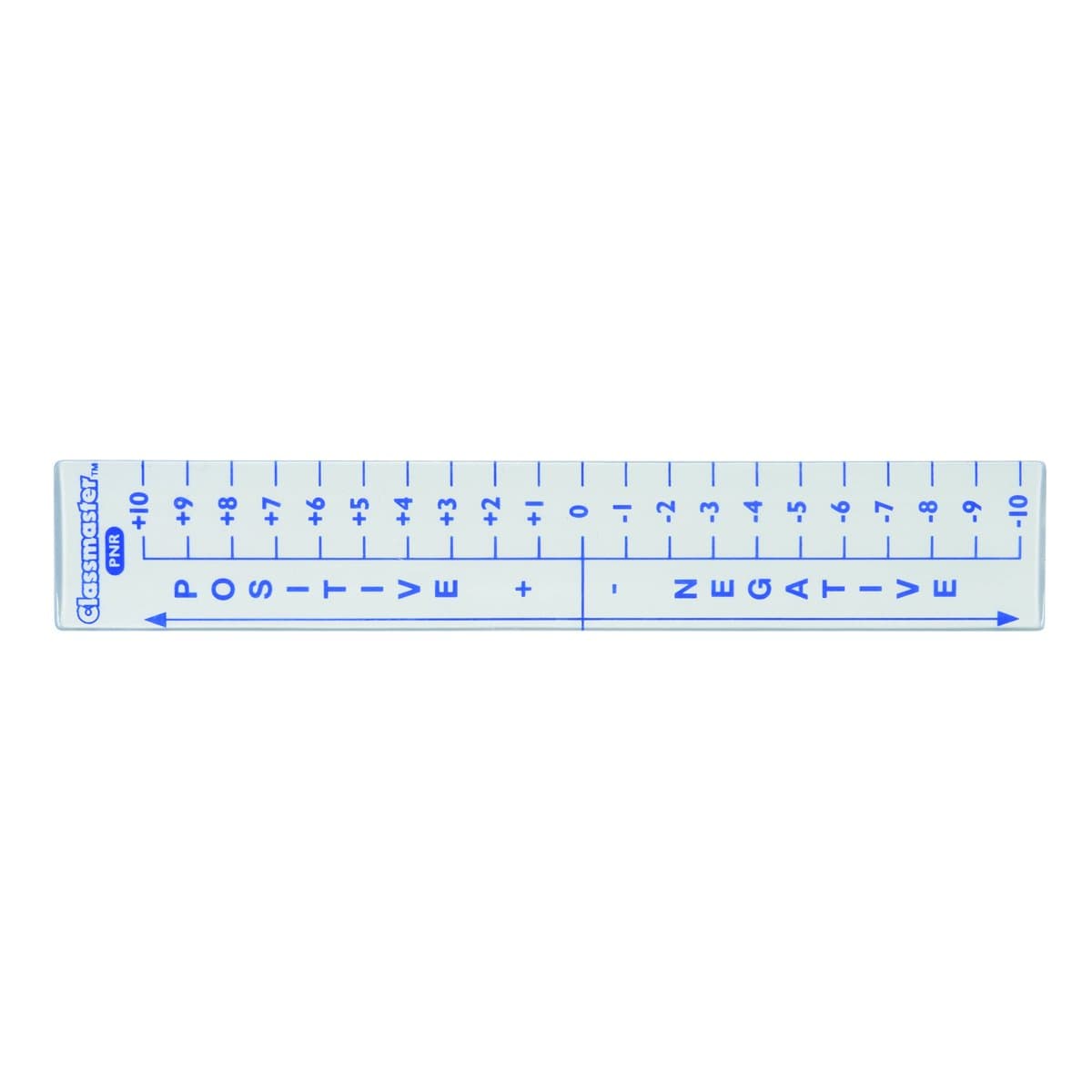 Classmaster PNR50 Positive/Negative Clear Rulers — 15 cm (Pack of 50)