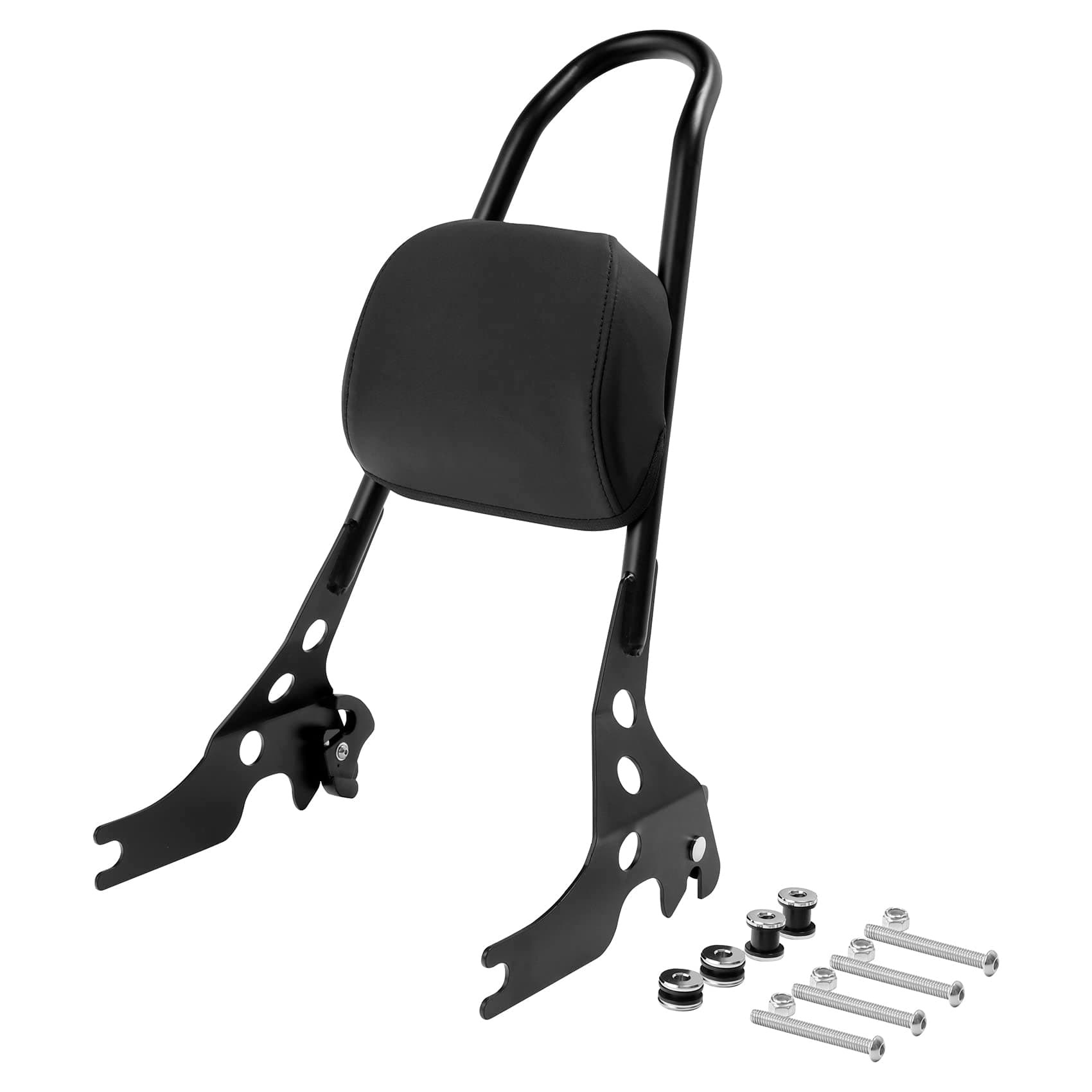 TCMT Backrest Removable Sissy Bar Bracket with Pad Fits Harley Sportster 883 XL883 2004-2022, Superlow XL883L 2011-2019, Iron 883 XL883N 2009-2022, Forty Eight XL1200X 2010-2022