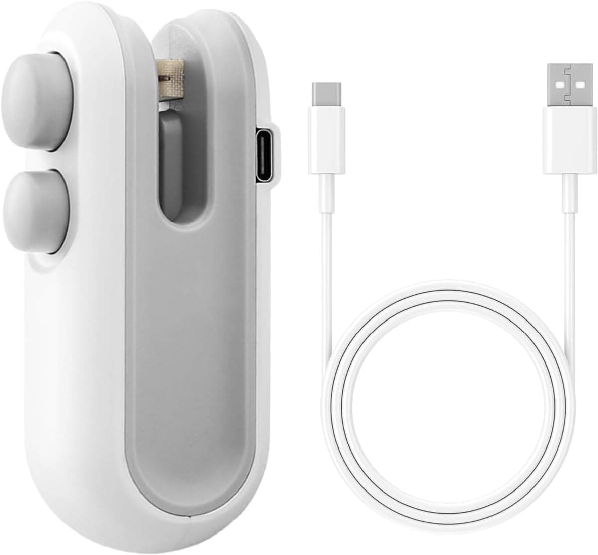 Portable Mini Sealing Machine 2-in-1 USB Rechargeable Magnetic Bag Sealer with Cutter - Heat Seal for Plastic Bags, Snacks, and More - Multicolor | Home and Kitchen Acessories Item