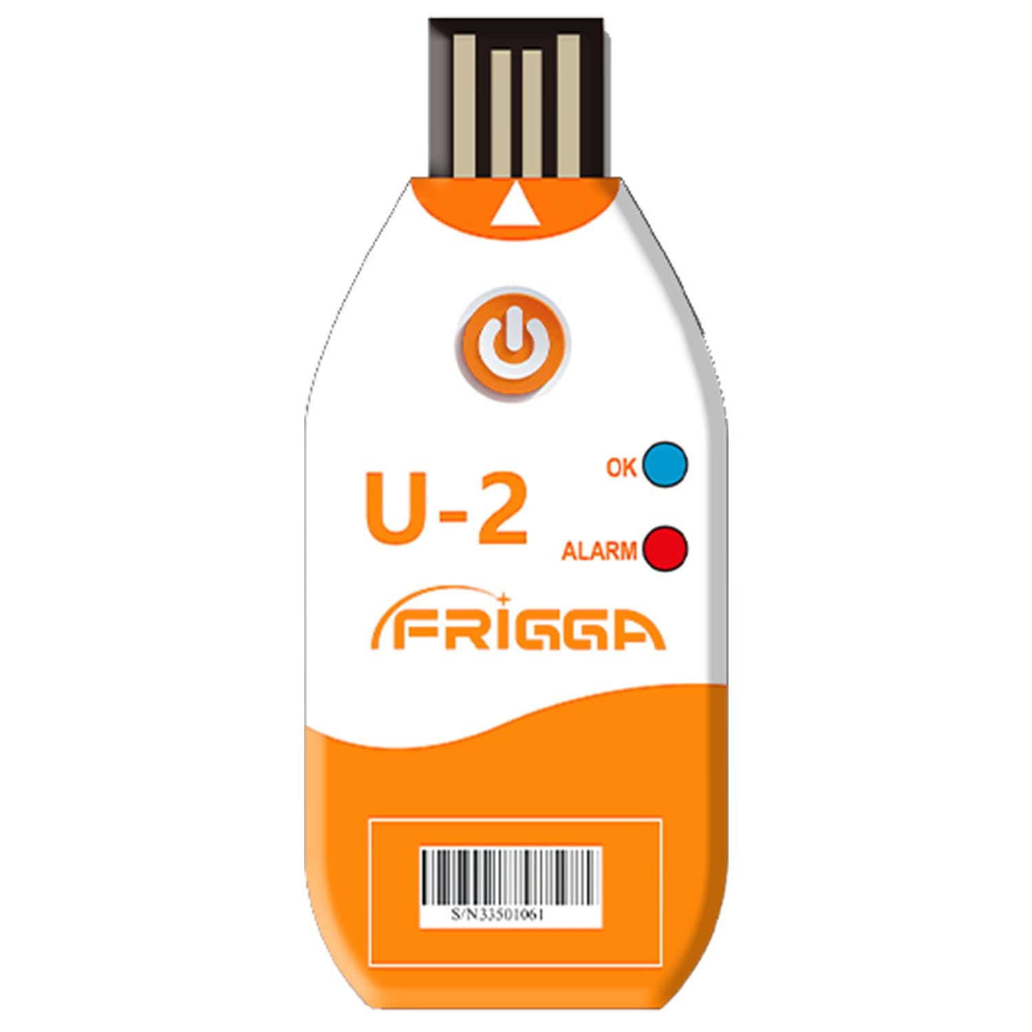 Frigga USB Temperature Data Logger Disposable Temperature Recorder 100 Day High Accuracy Thermometer Monitor 14400 Point PDF with CSV Report U2