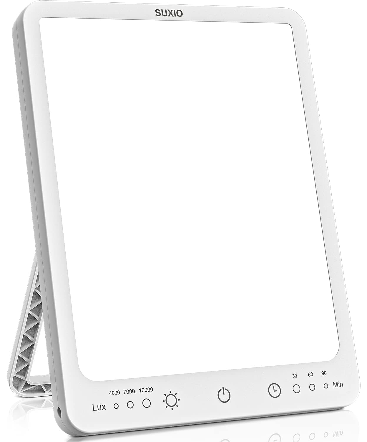 SUXIO Light Therapy Lamp - 10000 Lux Therapy Light, 3 Timing & Modes Happy Lamp, Touch Control Daylight Lamp with Memory Function, Portable Light Therapy Box for Home/Office Lifted Mood