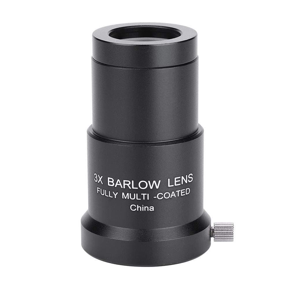 1.25-inch 3X Barlow Lens Optical Glass Multi Coated Wide View Telescope Monocular Eyepiece Lens for Standard Telescope Astronomy Eyepiece