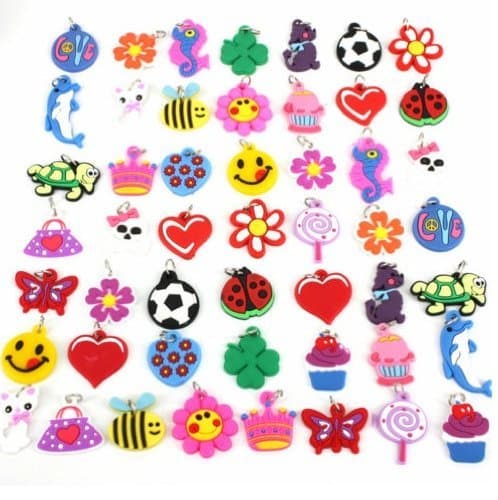 6 Pack Loom Band Charms - Bracelet Accessory