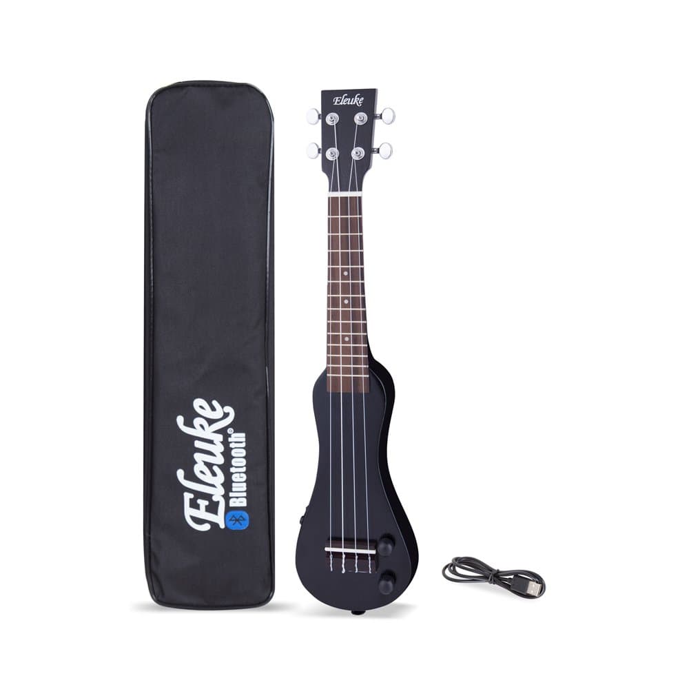 Bluetooth EleUke Peanut PE-BK2020 Soprano Electric Ukulele(Soprano Black)