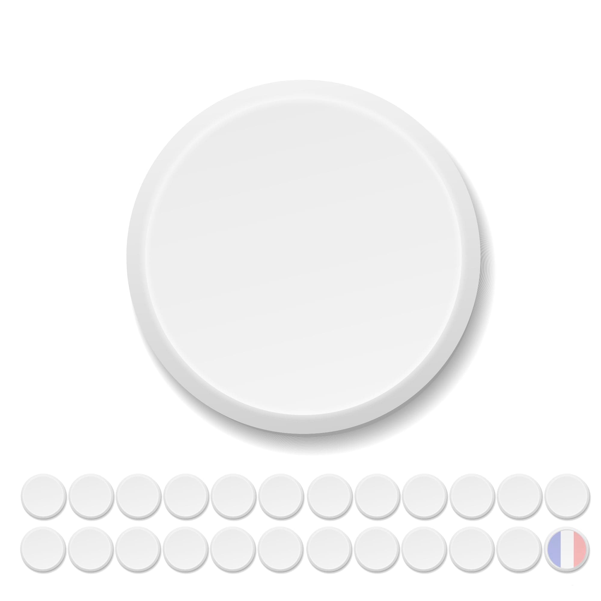 24 Pack Reusable Yogurt Lids Compatible with Brands, Glass Yogurt Maker Glasses Diameter 56mm, Plastic Lids for Yogurt Maker Boats