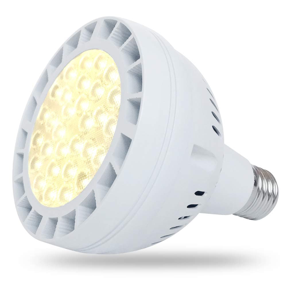 45W Daylight LED Grow Light Bulb, 400W Equivalent Full Spectrum LED Plant Grow Light for Indoor Plants, E26 Plant Grow Bulb for Fruits Succulent Plants Vegetables Grow Walls, Sunlight White UV&IR